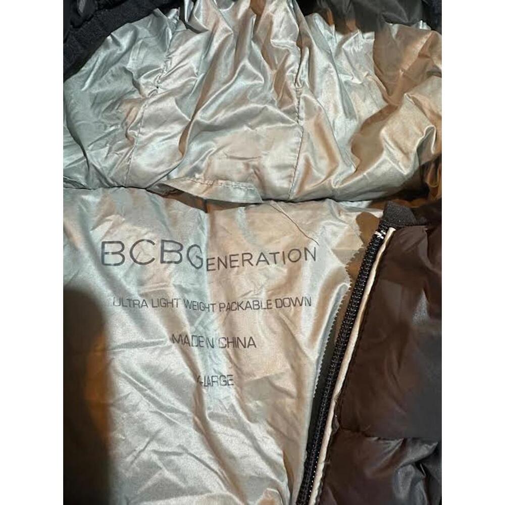 BCBGeneration Packable Down Puffer Jacket Hooded L - image 4